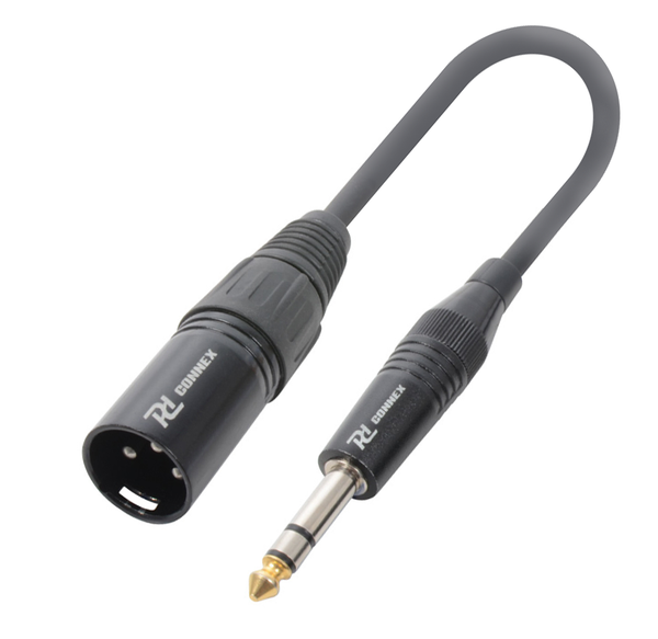 PD Connex - Cable Converter XLR Male - 6.3mm TRS Jack - 150mm