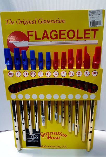 Original Generation Flageolet - Penny Whistle - Nickel or Brass FLBB FLBB