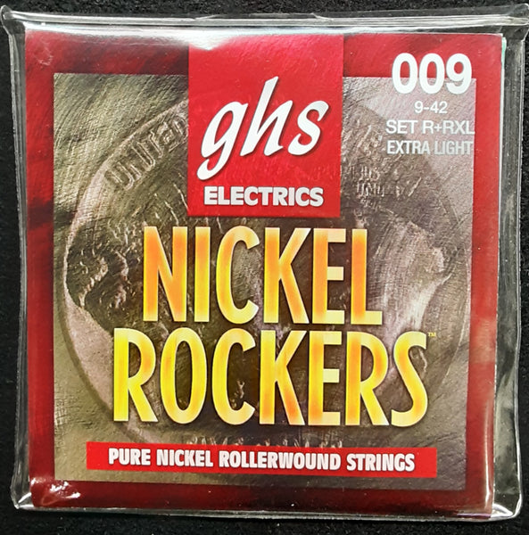 GHS - Nickel Rockers Rollerwound Pure Nickel Electrics 9/42
