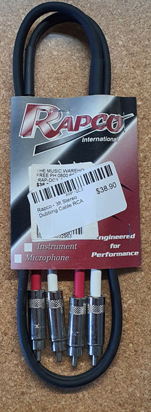 Rapco - 3ft Stereo Dubbing Cable RCA