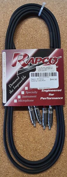 Rapco - 8ft Stereo Dubbing Cable RCA