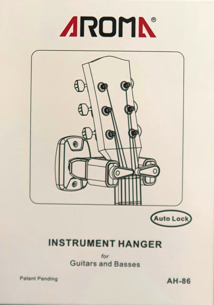 Aroma AH-86 Lockabale Metal Guitar Wall Hanger