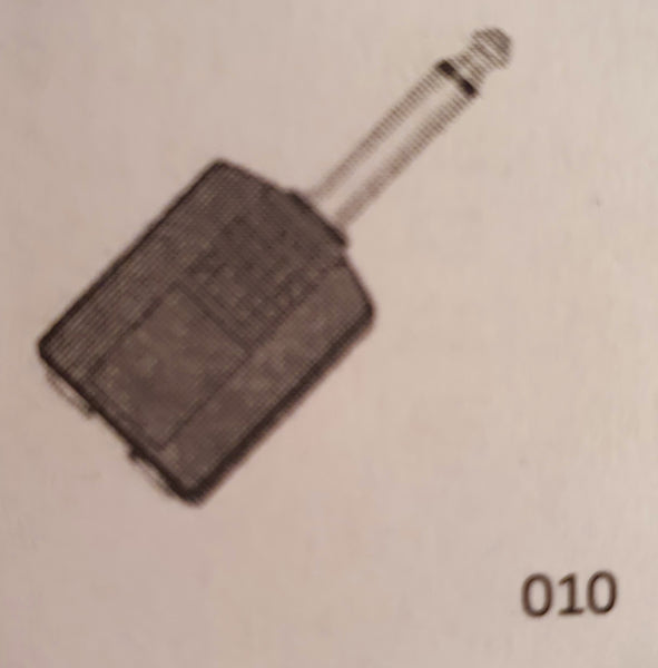 Connector Adaptor Plugs FROM 2 x RCA PHONE JACKS TO 1⁄4" ST PLUG- SIGNAL SENDER