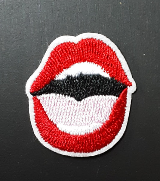 Open Mouth Fabric Badge