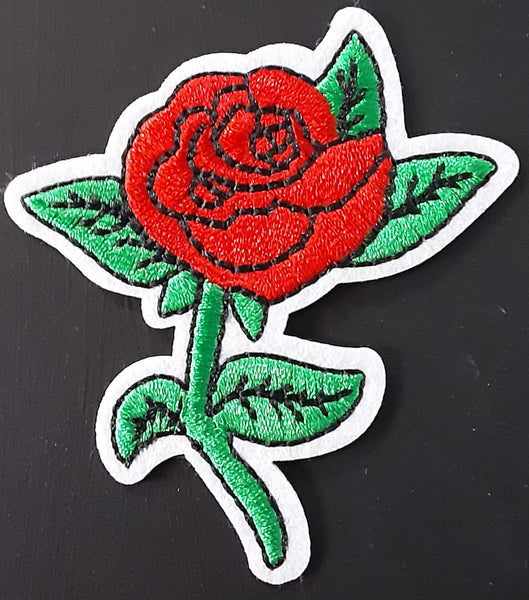 Rose Fabric Badge