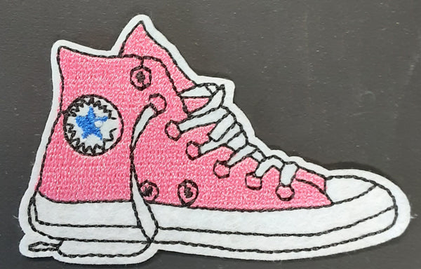 Pink Sneaker Fabric Badge