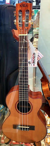 Kala Solid Cedar Top Ukulele w/Electrics -  Tenor