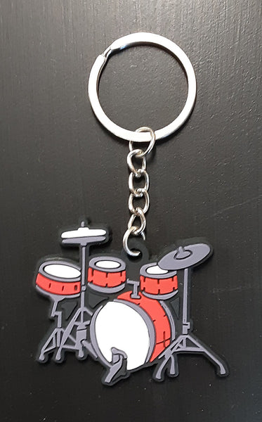 Drum Kit Keyring - Red