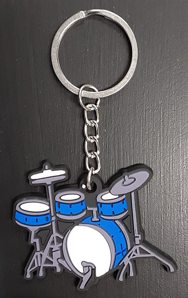 Drum Kit Keyring - Blue