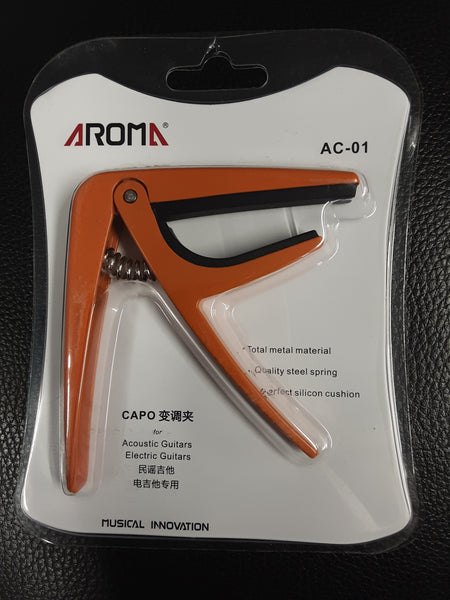 Aroma - Capo for Acoustic and Electric Guitars - Orange