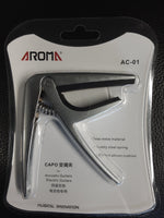 Aroma - Capo for Acoustic and Electric Guitars - Silver
