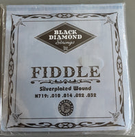 Black Diamond Strings for Fiddle - Silverplated Wound