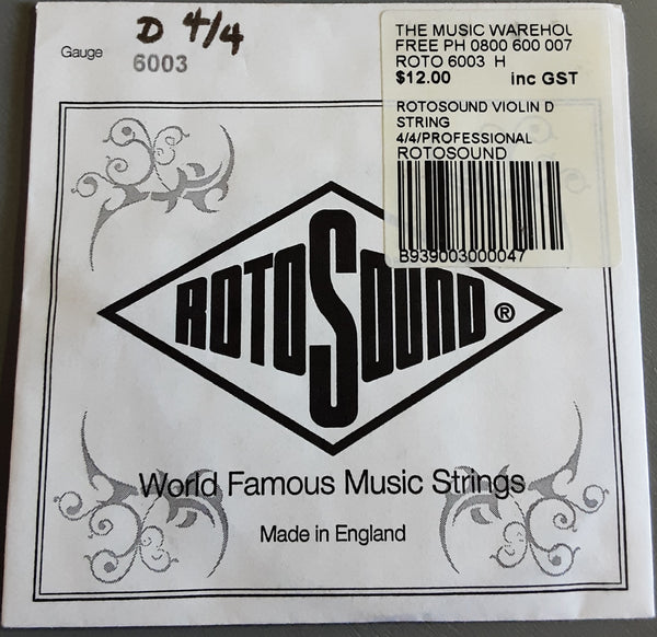 RotoSound - Violin String Professional - D