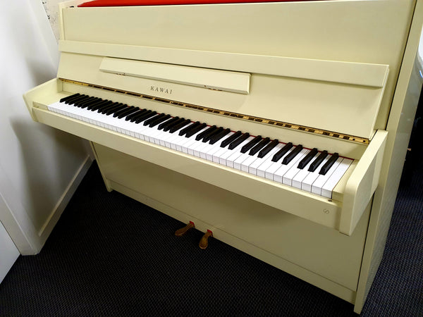 Kawai - CX-5 White Upright Piano with Piano Stool