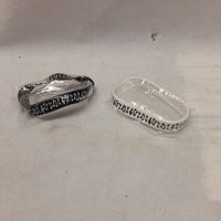 Music Notes Bracelet/Armband - Black and White