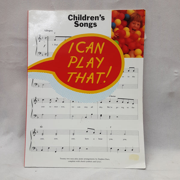 Stephen Duro - Childrens Songs - I Can Play That! - Second Hand