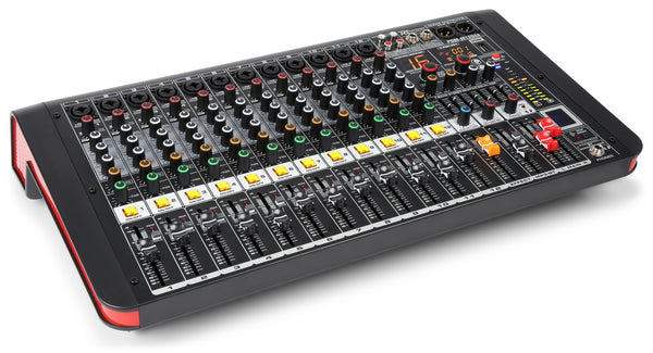 12 Channel Music Mixer with 2x 200W RMS Amplifier USB and Bluetooth Receiver  Product Code: 172.616