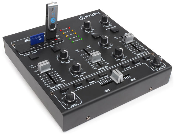4 Channel DJ Mixer Sound Effects - USB MP3  Product Code: 172.979