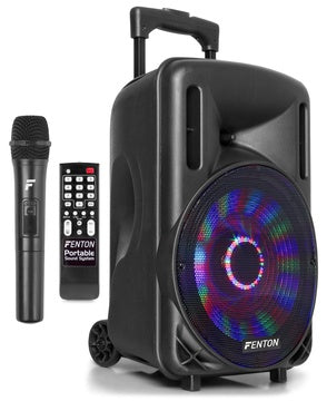 Portable PA Speaker 10" with Bluetooth USB, SD/MMC Media Player - UHF MIC.  Product Code: 170.091