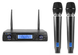 Vonyx - Wireless Microphone UHF 16-Channel with 2 Handheld Mics