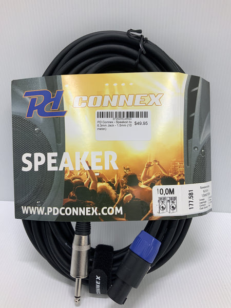 PD Connex - Speakon to 6.3mm Jack - 1.5mm (10 meter)