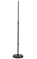 K&M Mic Stand Straight Heavy - Short Round Base Black