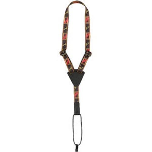 Fender -  Mono Ukulele Strap - Black/Yellow/Red