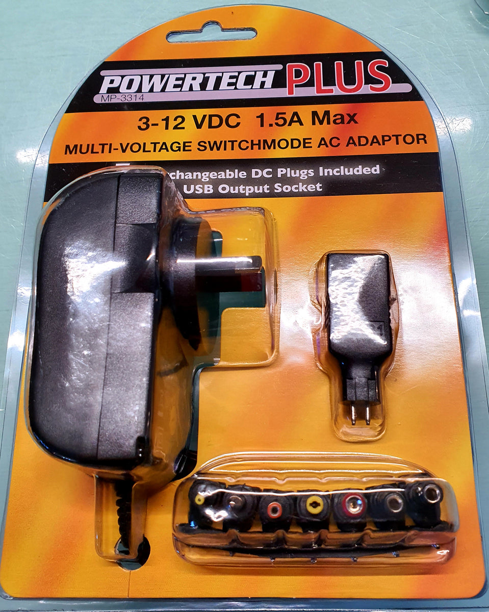 PowerTech Plus - Multi-Voltage Switchmode AC Adapter – The Music Warehouse