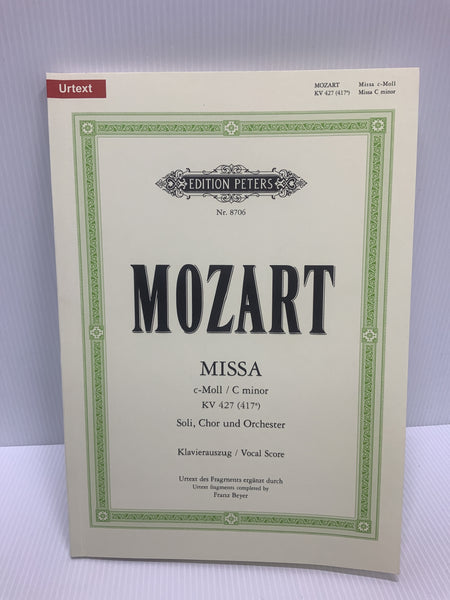 Mozart - Mass in C minor Urtext - Vocal Score