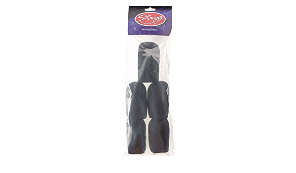 Stagg - 5 Pieces of Mic Windscreen - Black