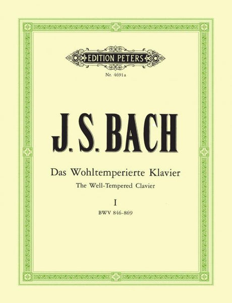 Peters Edition - Bach - Well-Tempered Clavier - Book 1