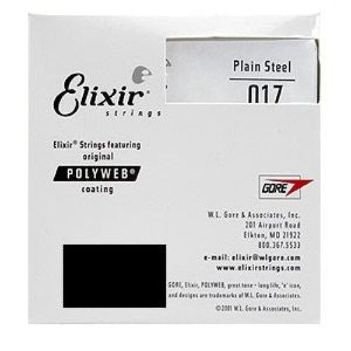 Elixir Plain Steel Single 017