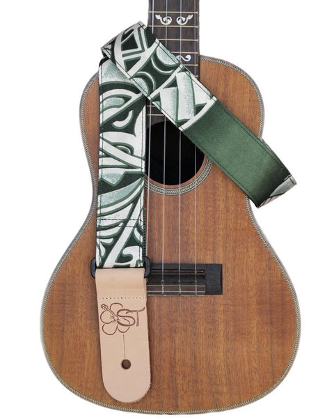 Kala - Ukulele Strap - Tapa Green