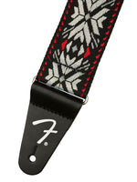 Fender - 2" Pasadena Woven Strap - Red Snowflake