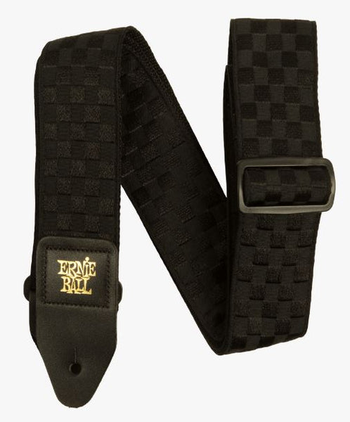 Ernie Ball Strap - Black Checkers