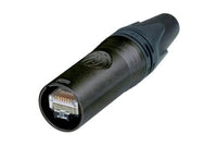Neutrik - NE8MX6-B - etherCON CAT6A cable connector self-termination, for insulation diameter > 1.1 mm, black plating.