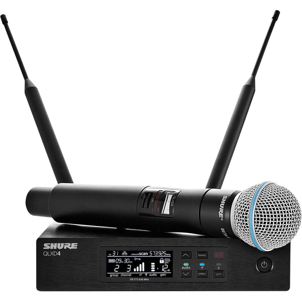 Shure QLXD24-B58A Handheld Wireless System With Beta 58A Microphone