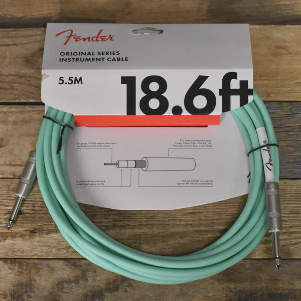 Fender - Original 18.6' Instrument Cable - Surf Green