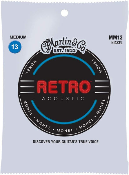 Martin - Retro Nickel Acoustic Guitar Strings - 13/56