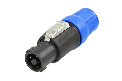 Neutrik - NL4FC - 4 pole cable connector, chuck type strain relief.