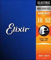 Elixir -  Elixir - Nanoweb Electric Guitar Strings - 10/52