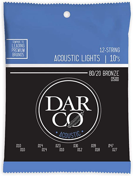 Darco - Bronze 12 String Guitar Strings - Extra Light 10/47