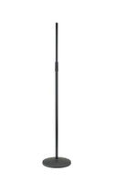 K&M Mic Stand Straight - Tall Round Base