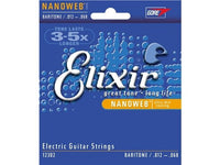 Elixir - Nanoweb Electric Baritone Guitar Strings - 12/68