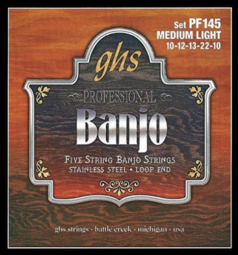 GHS - Loop End 5-String Banjo Strings - 10/22