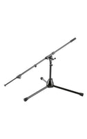 K&M Low-Level Mic Stand with Long 2-Piece Extendable Boom Arm