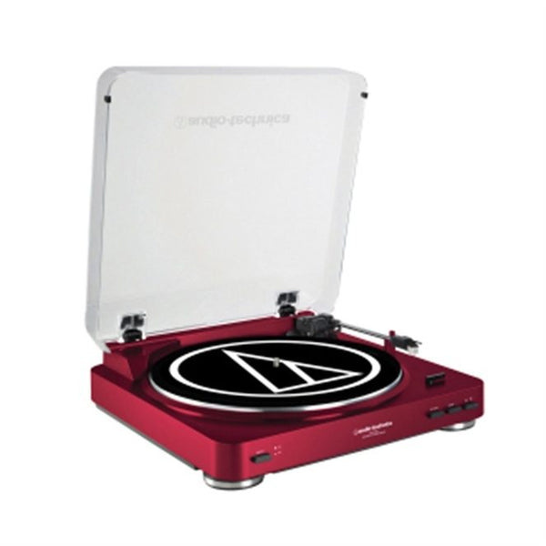 Audio Technica AT-LP60 Belt-Drive Turntable (Red)