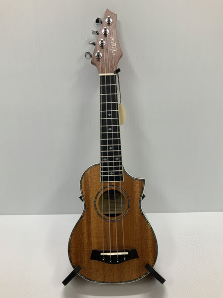 Aiersi - Soprano Ukulele Fender Headstock - Natural Cutaway