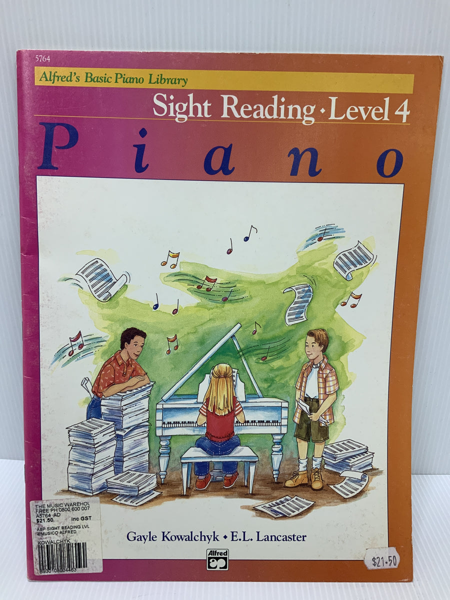 Alfred's - Sight Reading Piano - Level 4 – The Music Warehouse