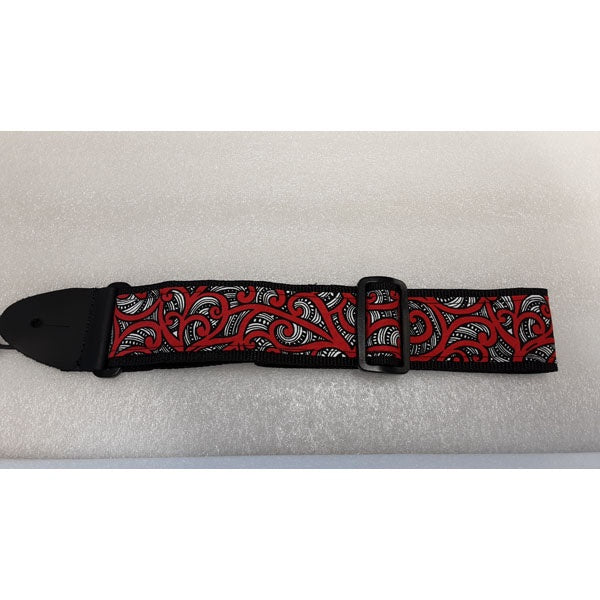 Awhi - "Kopiri Wae O Māui" Design Strap - Red